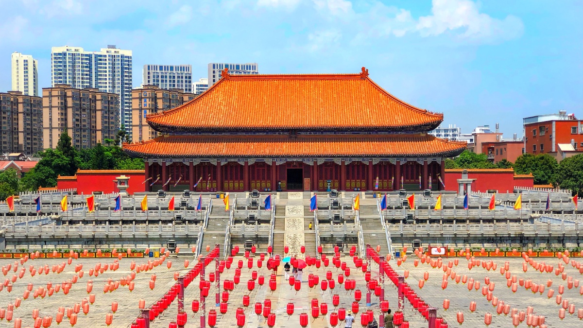 同安影视城#宫殿#灯笼#红墙黄瓦#宫墙 - 摄影师164937178857189