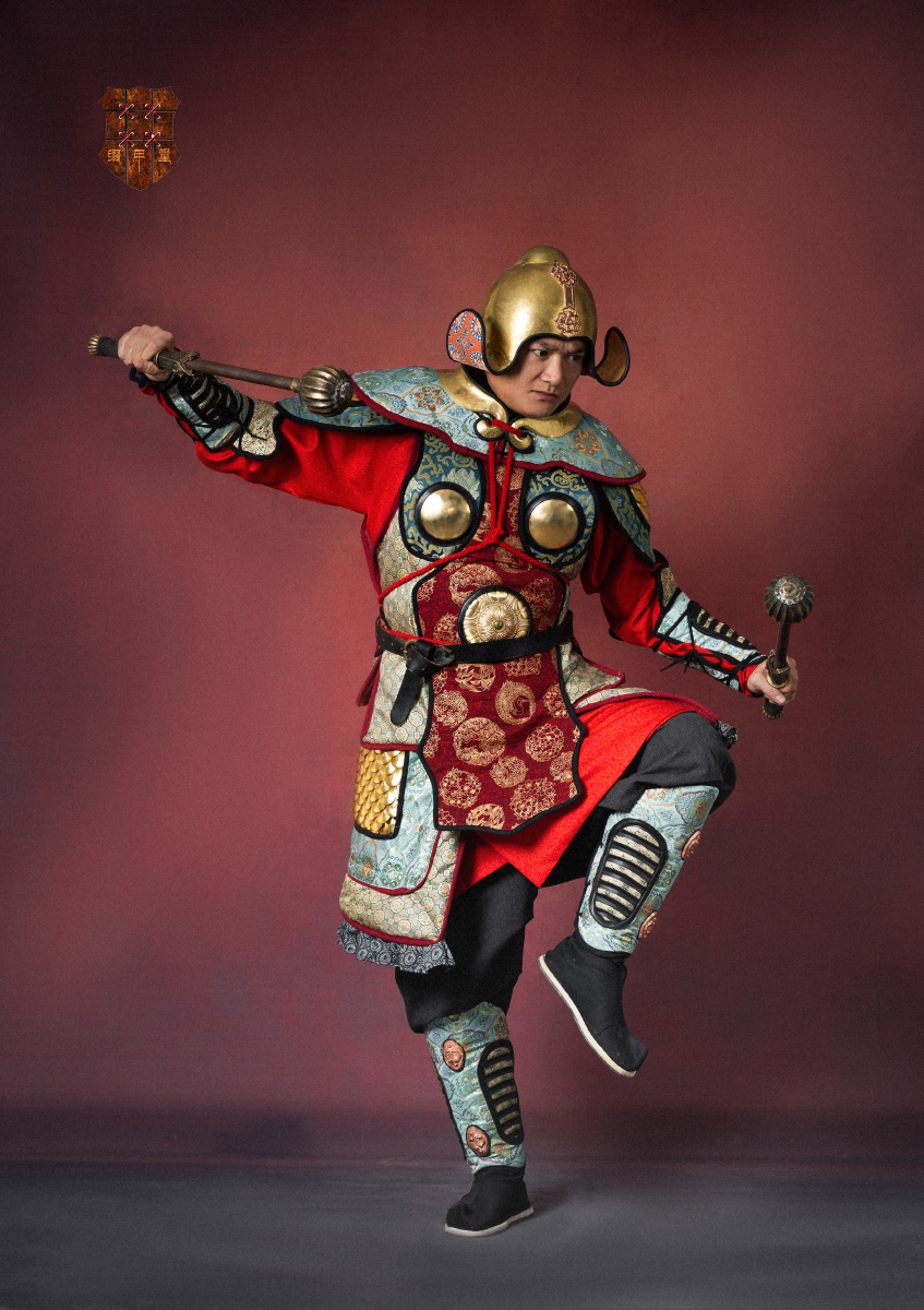 唐样敦煌持国天王绢皂甲