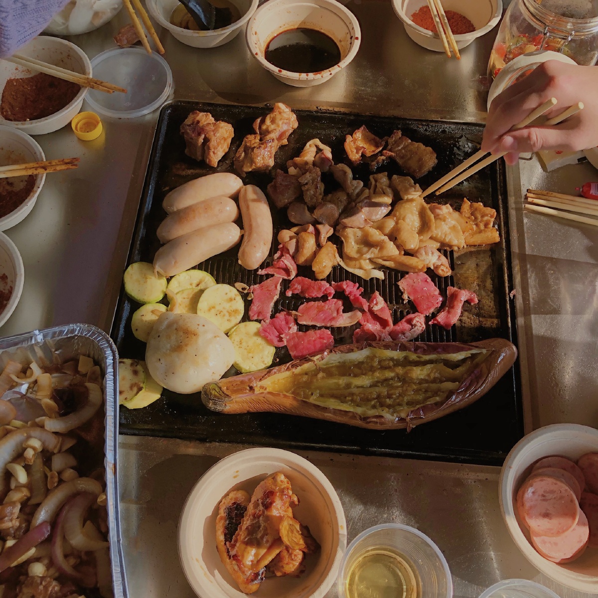 贵阳百花湖风景区烧烤夕阳春游好去处