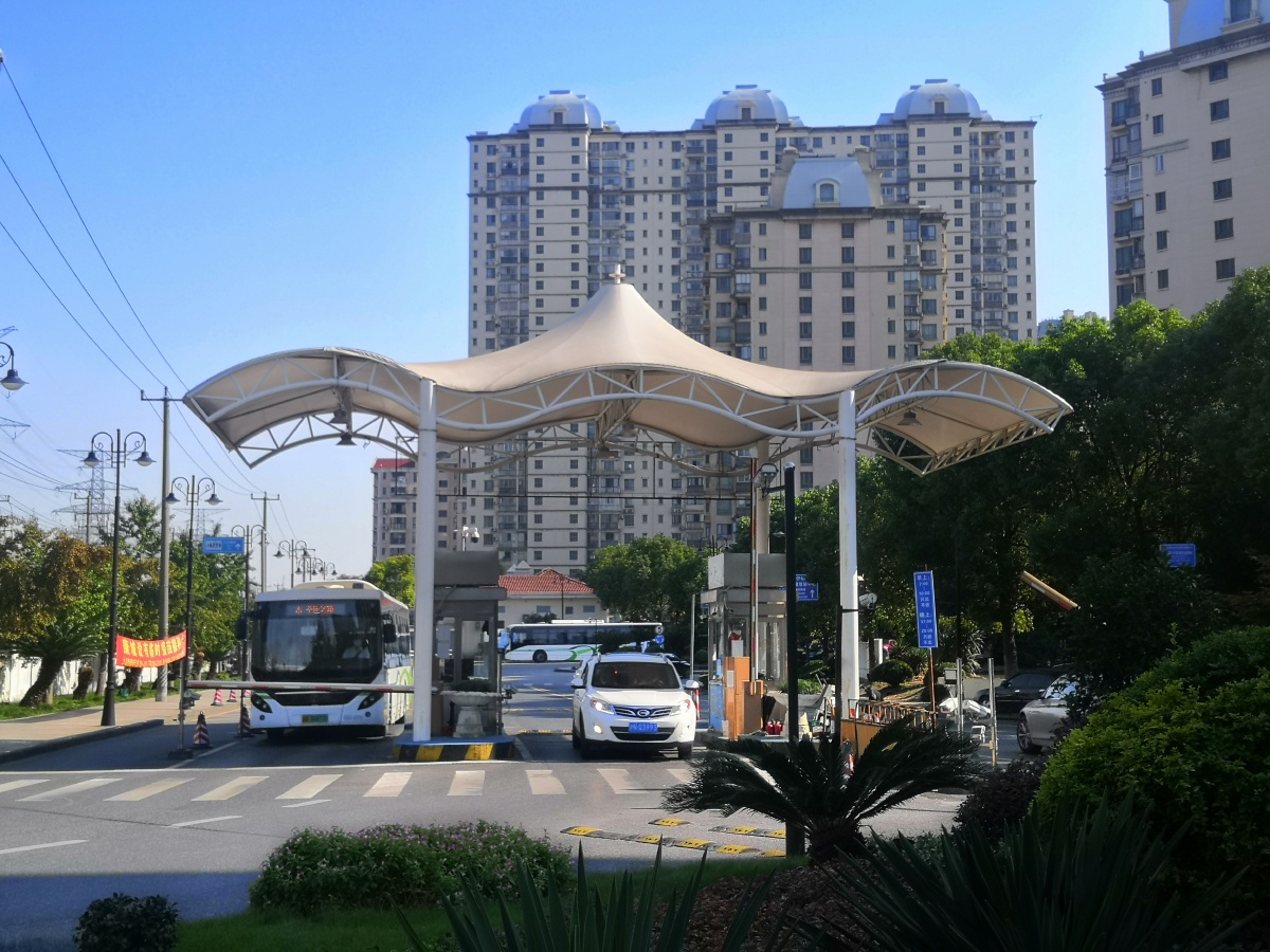 膜结构小区大门景观膜