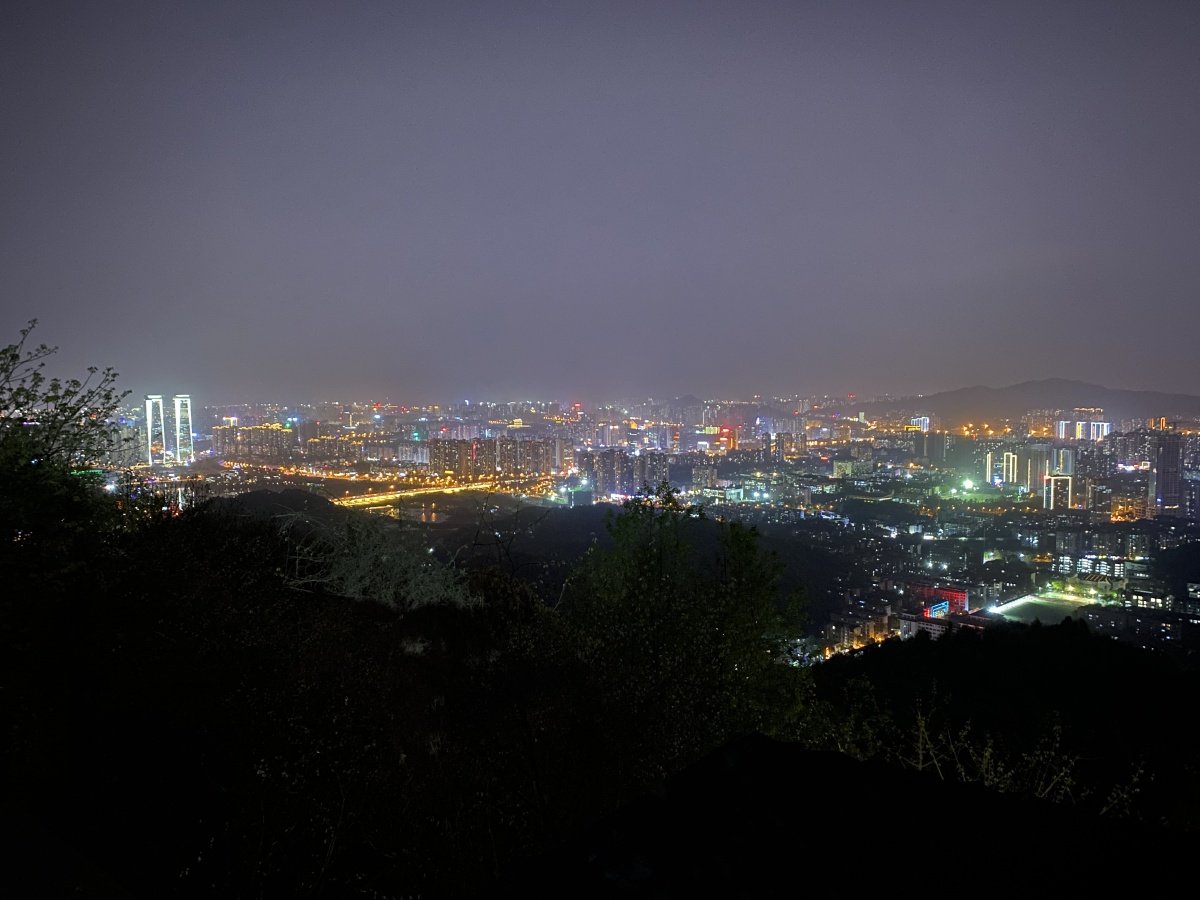 第一次夜爬体验岳麓山夜景05
