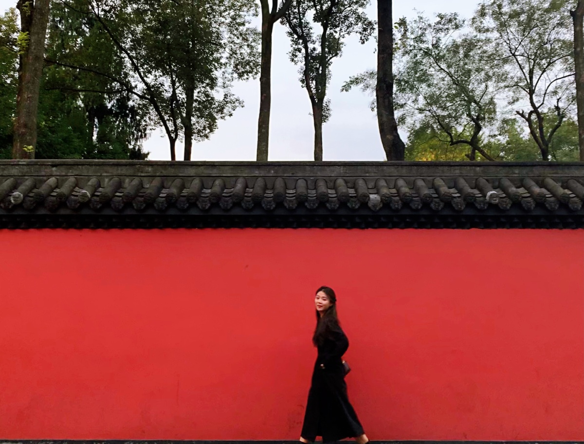 红墙 锦里武候祠外的红墙