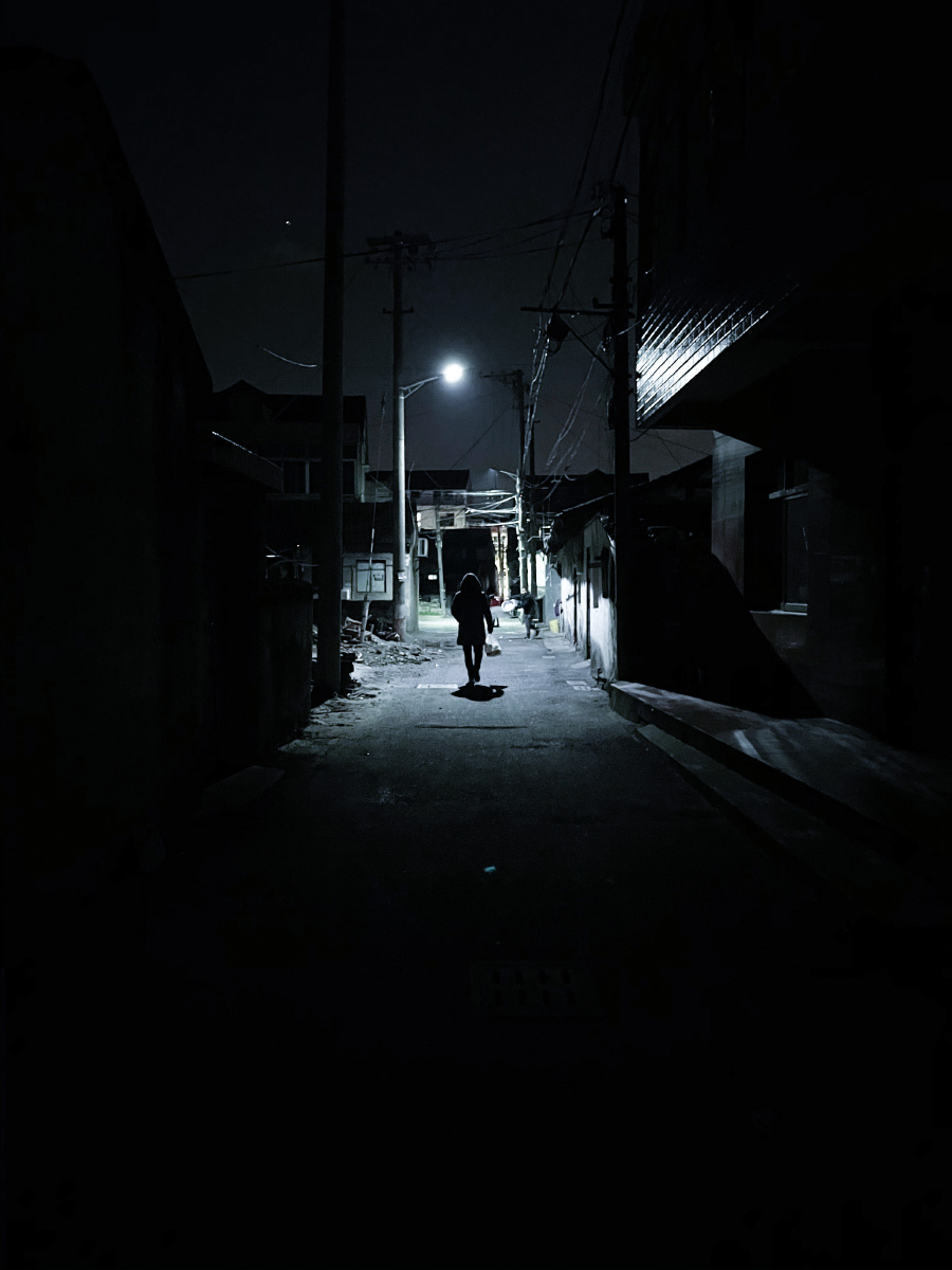 黑夜 小巷里