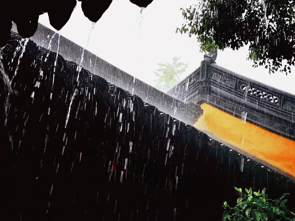 雨中的寒山寺 - 张无g - 图虫
