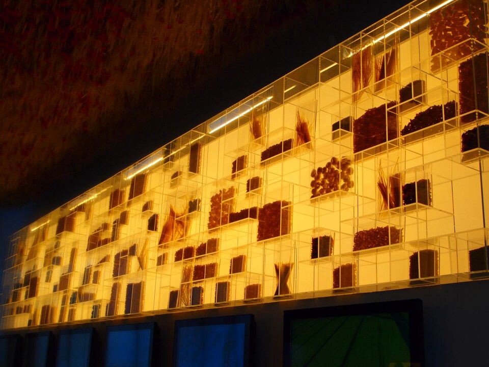 世博。意大利馆的各种通心粉。<br />

