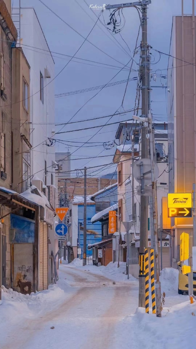 温柔暮色治愈系街景壁纸