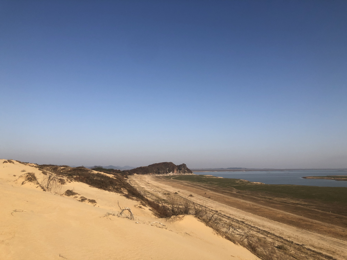 鄱阳湖沙山风车吴城镇江南沙漠