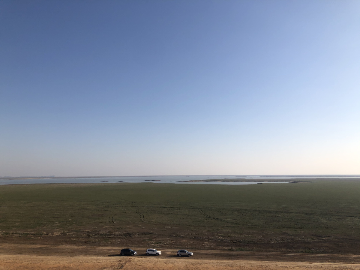 鄱阳湖沙山风车吴城镇江南沙漠