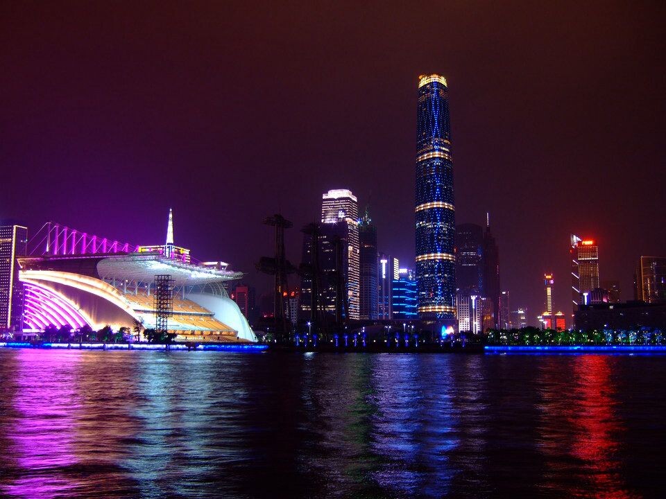 珠江夜景<br />
随手拍