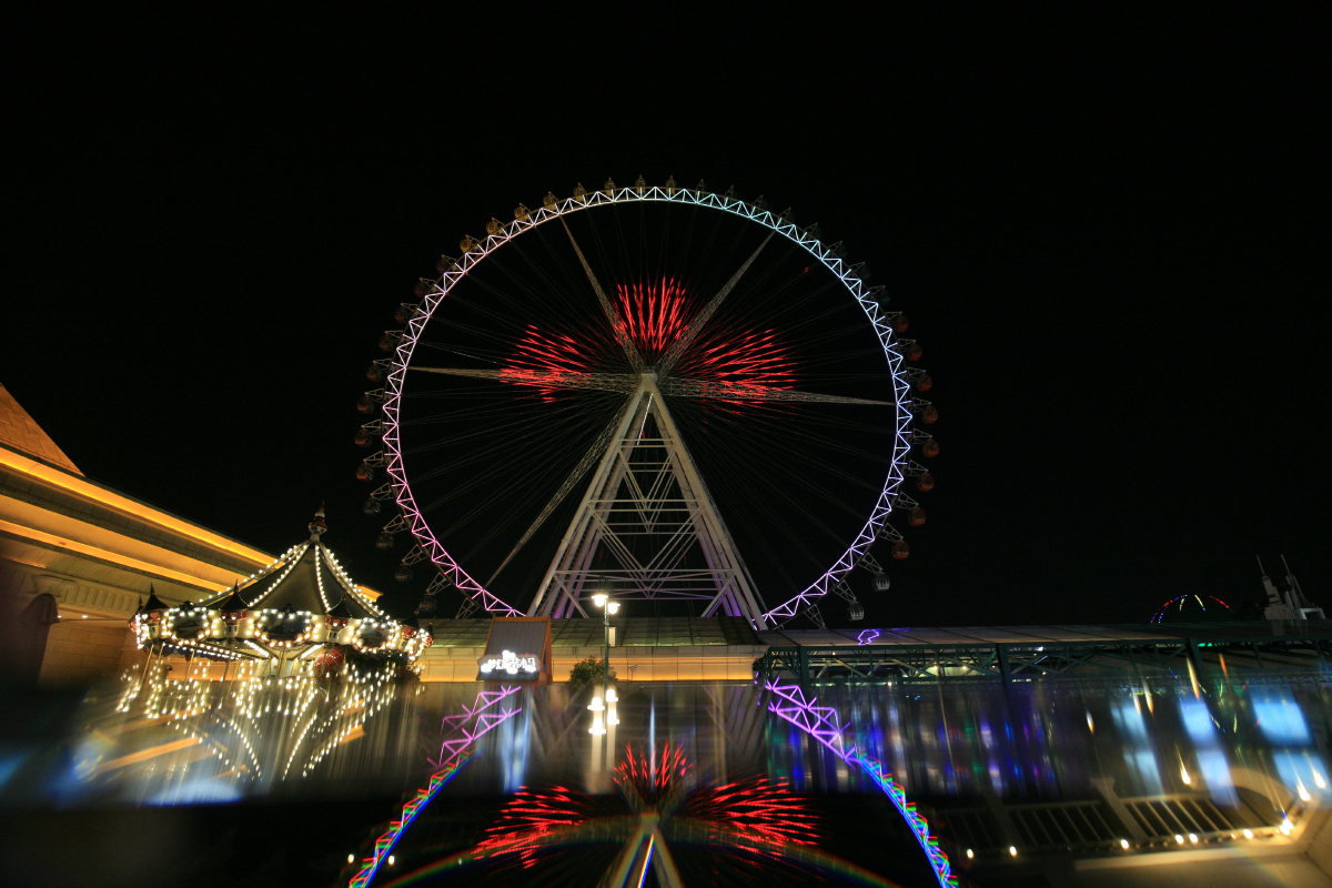 常州江南环球港摩天轮夜景