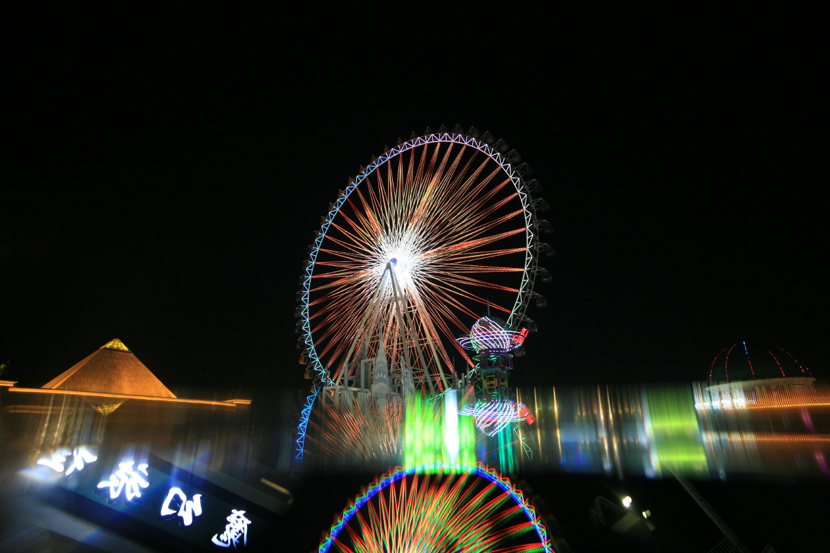 常州江南环球港摩天轮夜景