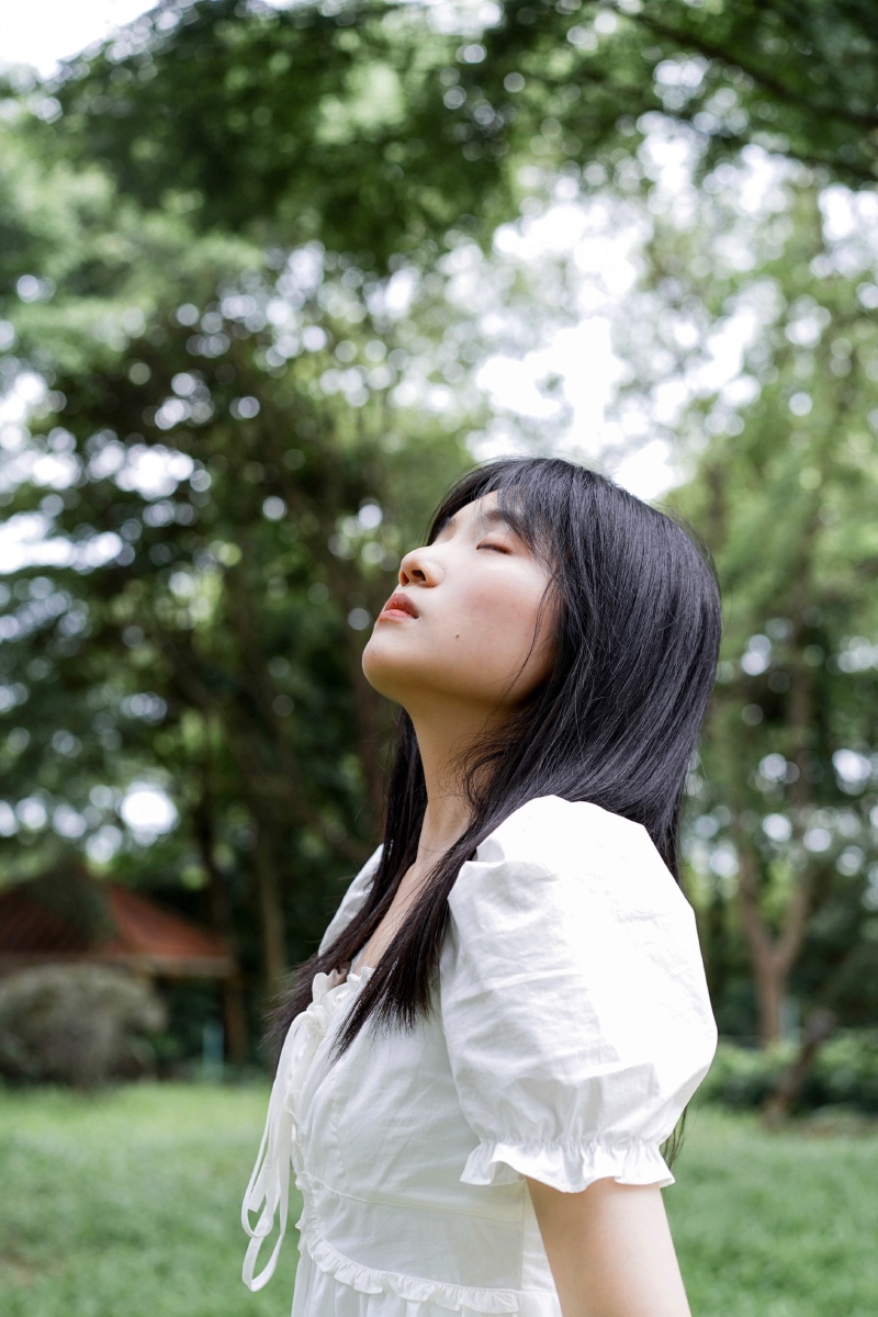 清新绿色森系文艺少女写真photoby灵子