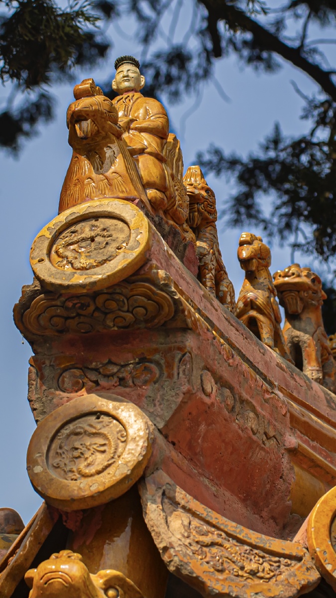 宫殿屋脊上的五脊六兽他们都是谁叫什么来自于哪里