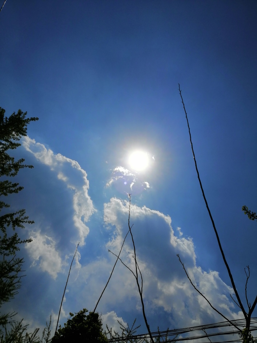 不要总是忙于工作和学习静下来看看天空