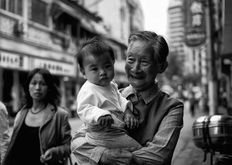 老人小孩