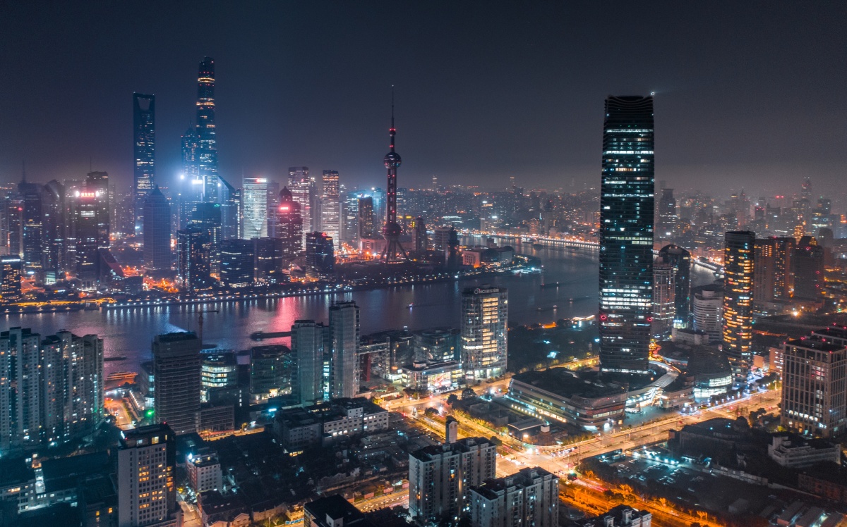 夜色璀璨的北外滩摄于上海白玉兰广场 - 米多是只喵 - 图虫