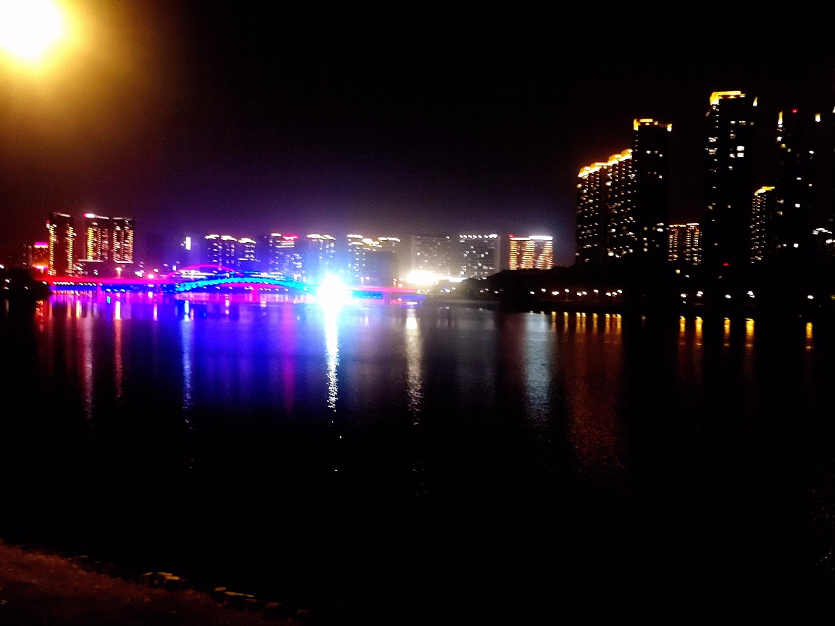 五缘湾湿地公园夜景