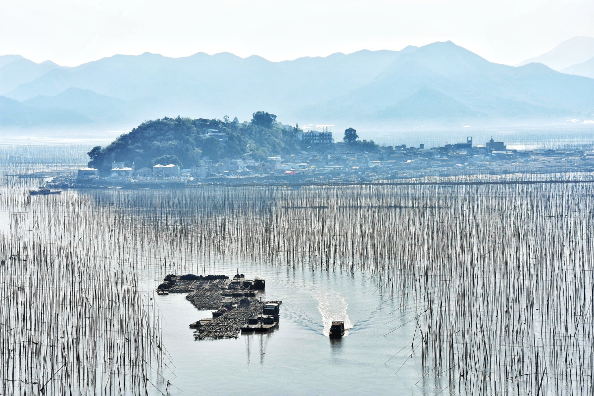 福建霞浦海边小渔村