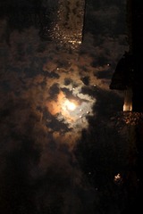 夕阳倒影