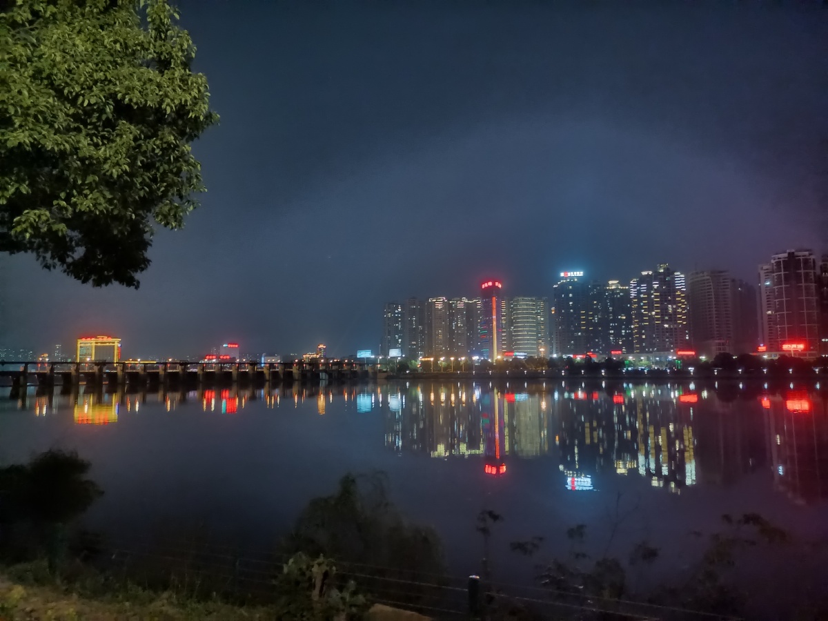 醉人的夜色永州晚安