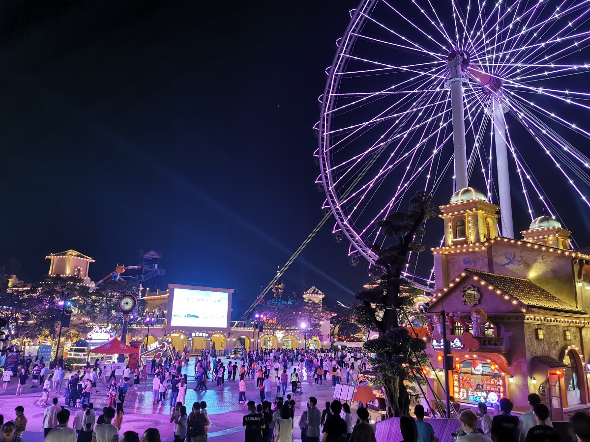 佛山顺德华侨城摩天轮夜景灯饰