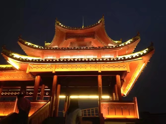 烈士公园夜景原图