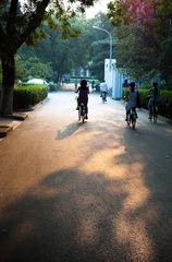 去晚饭的路上～