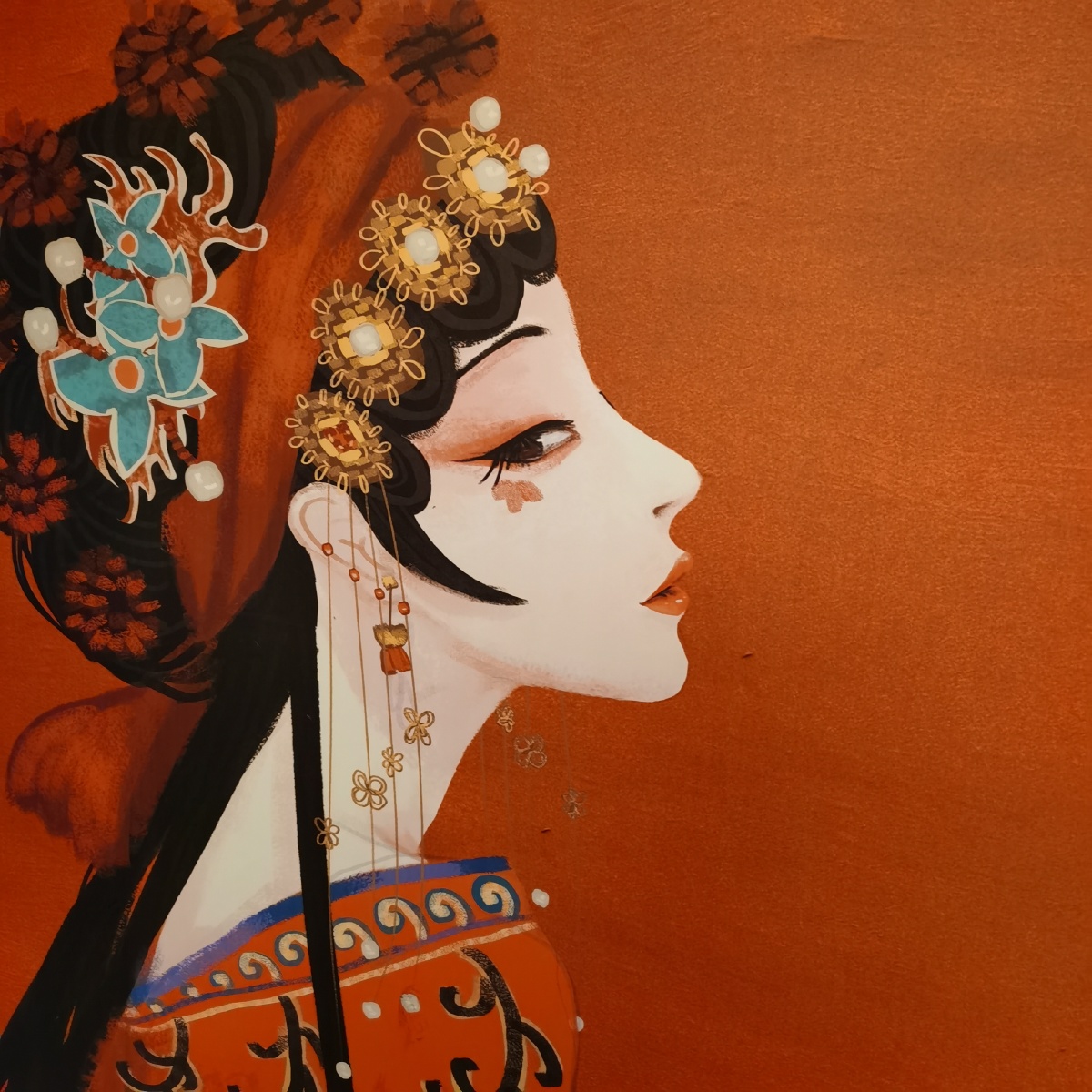 国风墙画意境之美