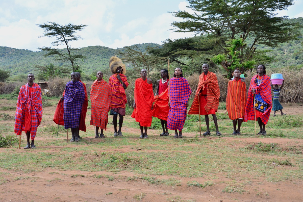 非洲肯尼亚土著部落马赛人
