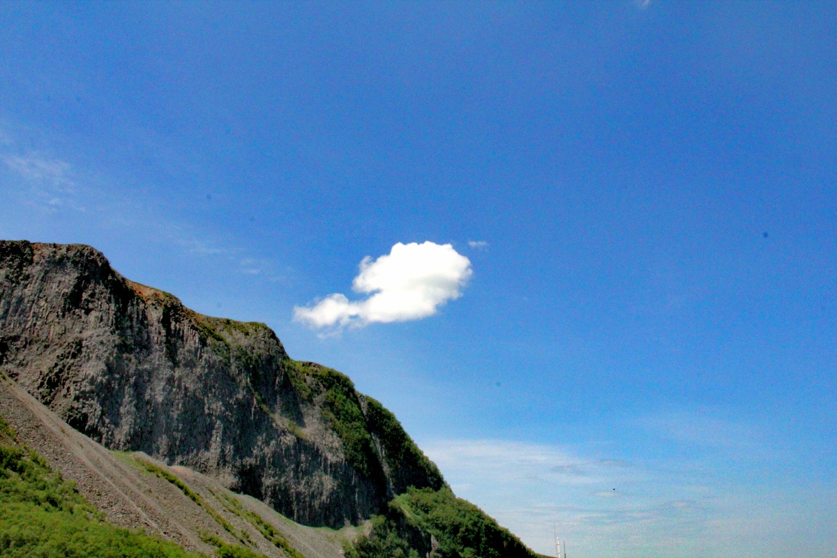 小小的一片云呀,慢慢的飘过来