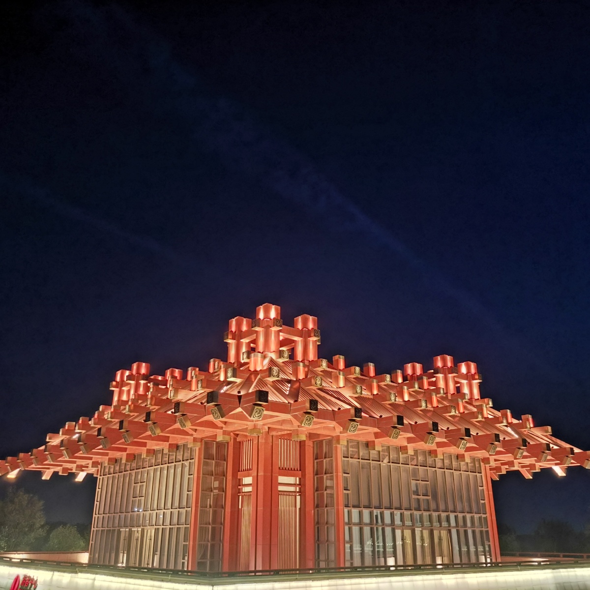 山东齐河中国驿文华美食小镇古城墙上城楼