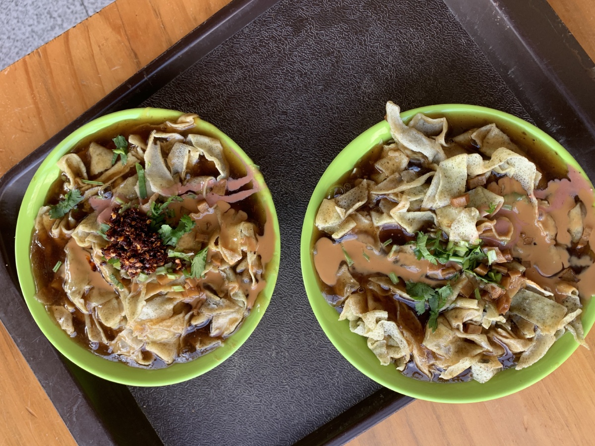 天津大福来经典早餐大福来锅巴菜味道香浓醇厚菱角汤原来是混沌清真店