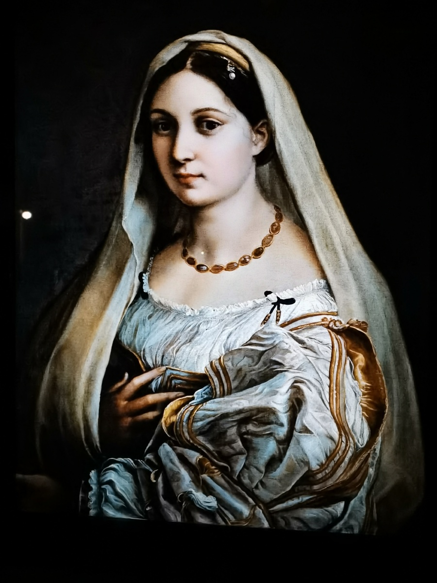 披着纱巾的少女