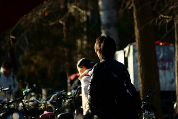 夕阳下人像1