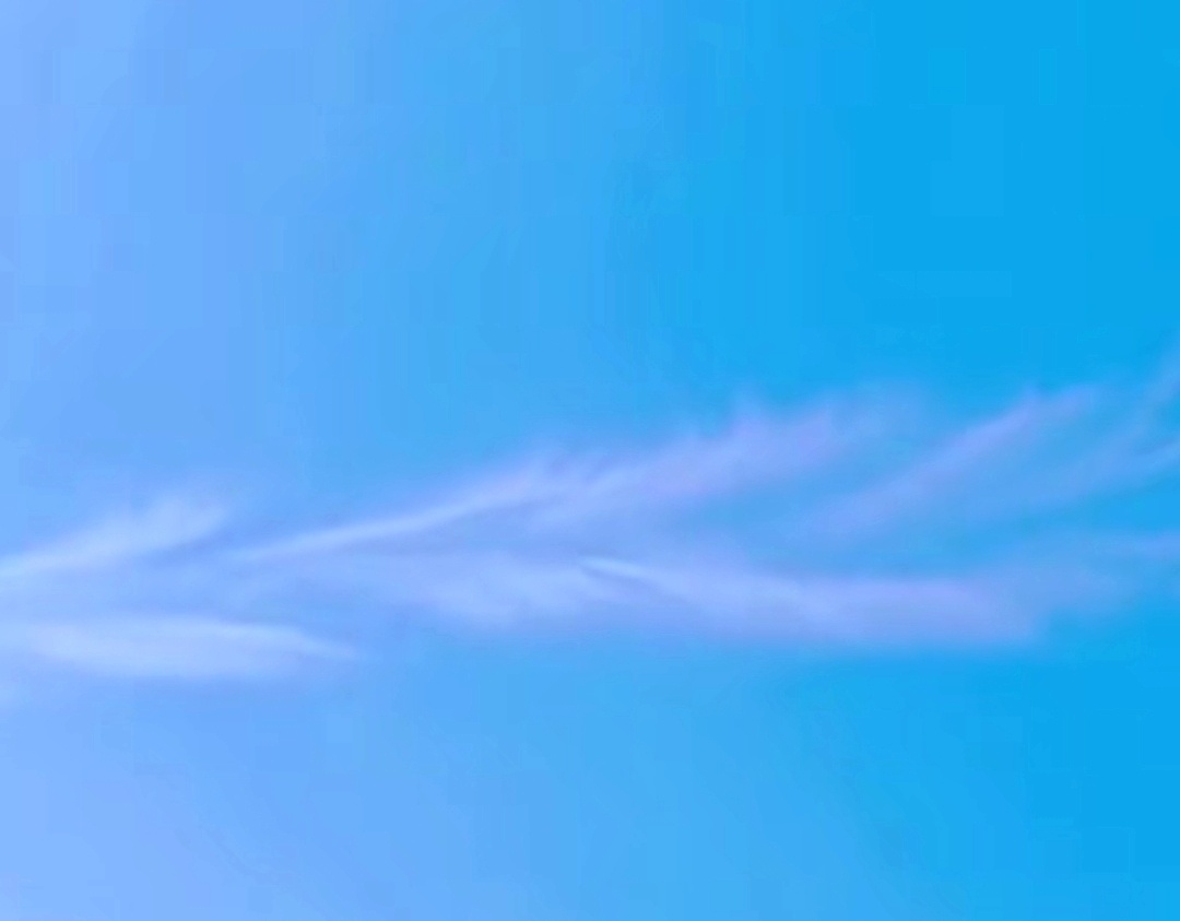 天空中的稻穗状的云国士无双一路走好