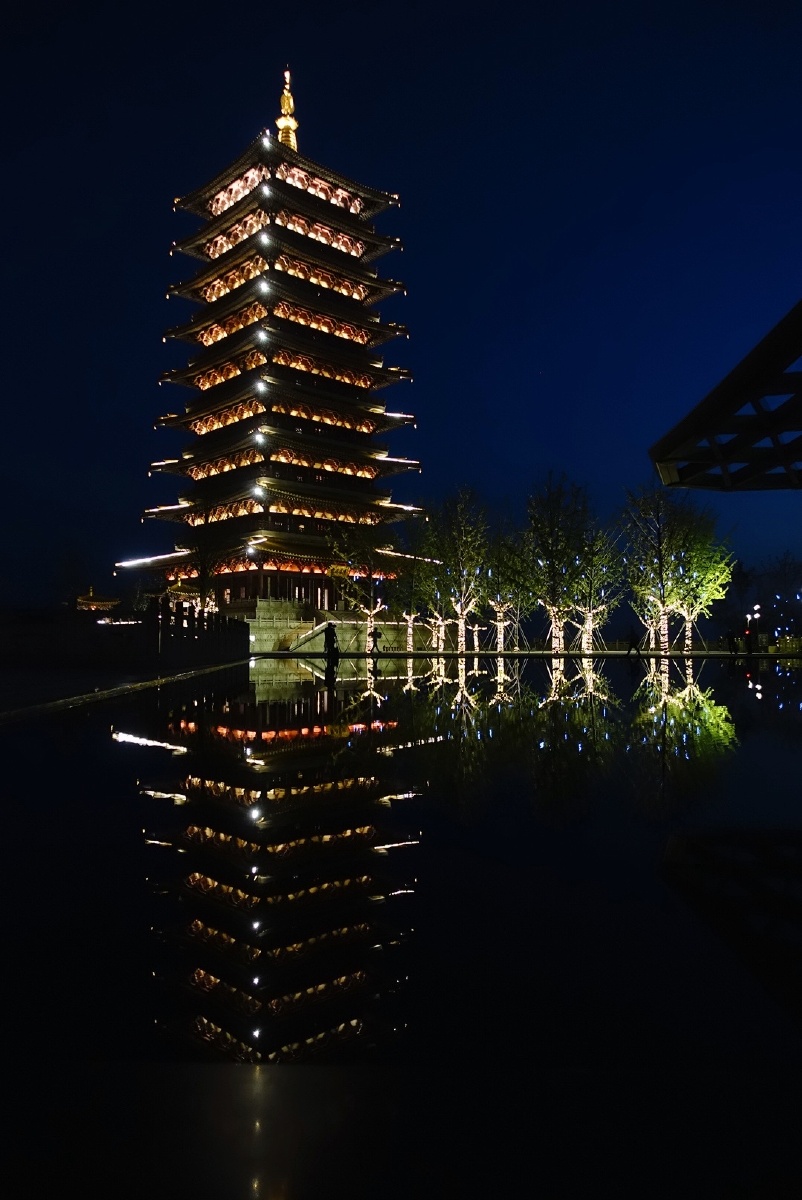 南京牛首山夜景