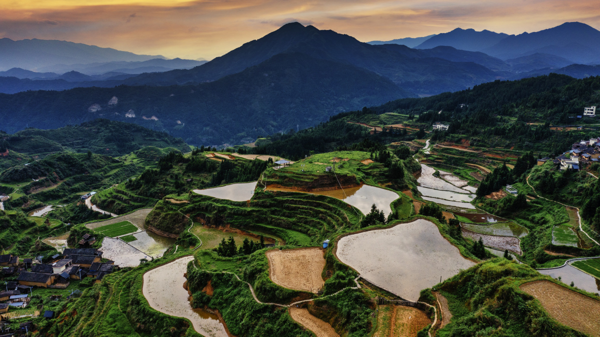 瑶排梯田连南县大坪镇大古坳