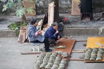 尝试揭锅粽