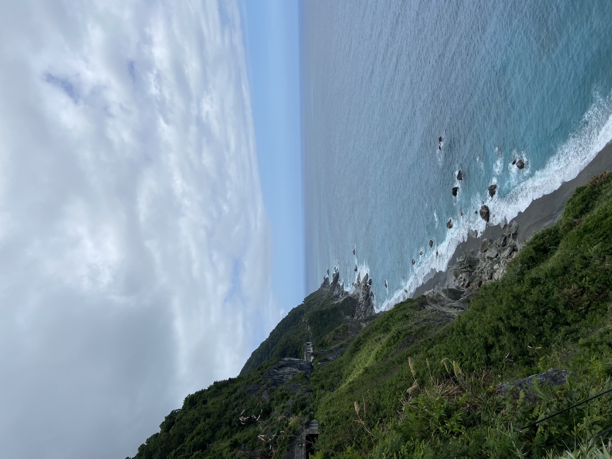 台湾花莲自由行清水断崖人像海边风光