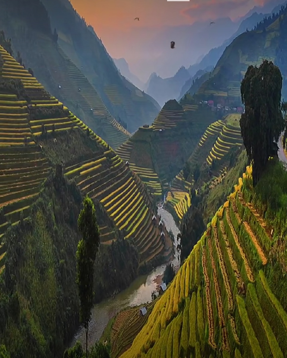 梯田村庄 - 山中美景162034938546777 - 图虫