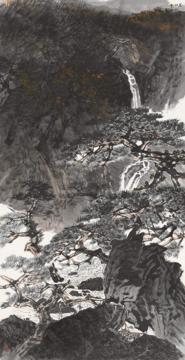 山水画家黄戈黄戈曾用名黄清贵广西桂林人桂林师范高等专科学校美术系