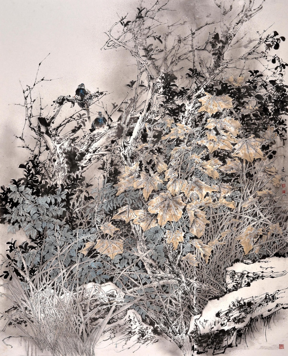 中国花鸟画主题性创作研究会理事中国当代新笔墨艺术研究会理事中国北