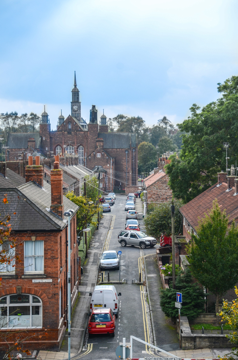 约克小镇welcome to the city of duck遛狗的大爷city wall walk
