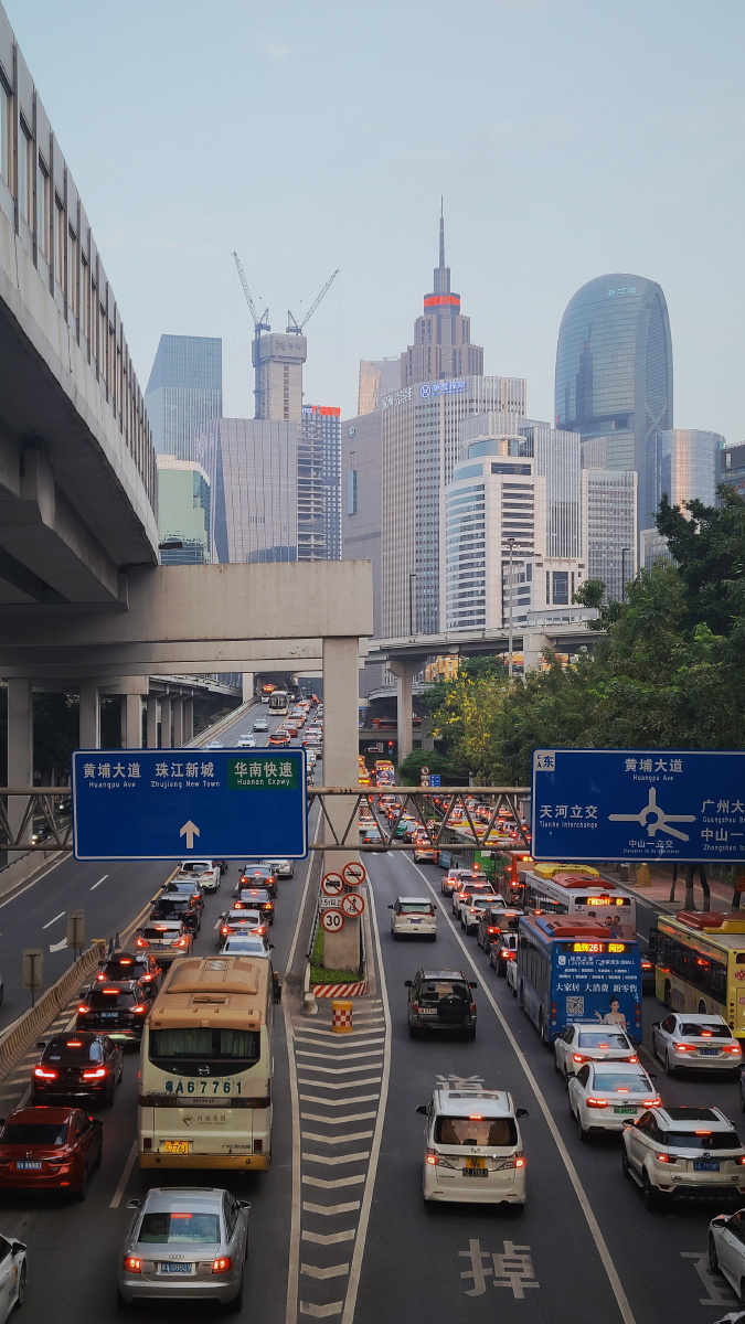 手机摄影三星s20广州真是太多高架桥了