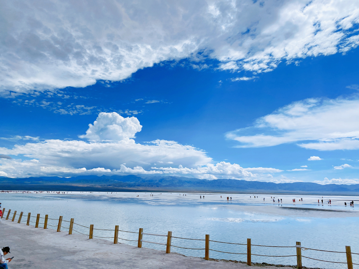 茶卡盐湖美景天空之镜