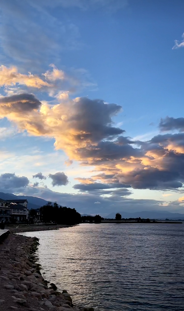 大理洱海晚霞