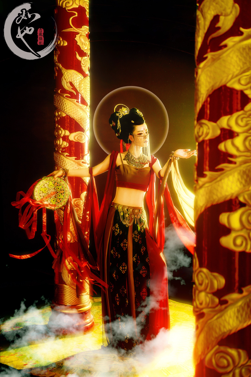 敦煌飞天袂舞天神翼缥缈仙音妖娆颜从天而降梦回千年飞意缭绕人间洞府