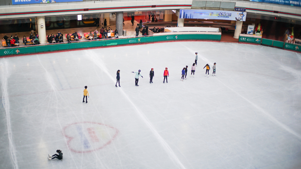 韩国乐天世界溜冰场