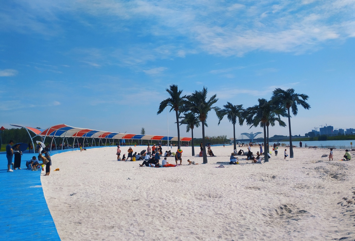 小三亚濮阳网红打卡地休闲好去处傍水依沙舒放下心头事何处都是景