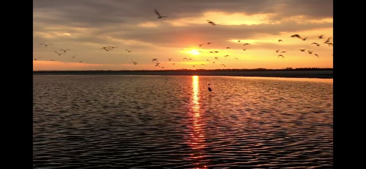 落霞与孤鹜齐飞,秋水共长天一色 - 喃爻 - 图虫
